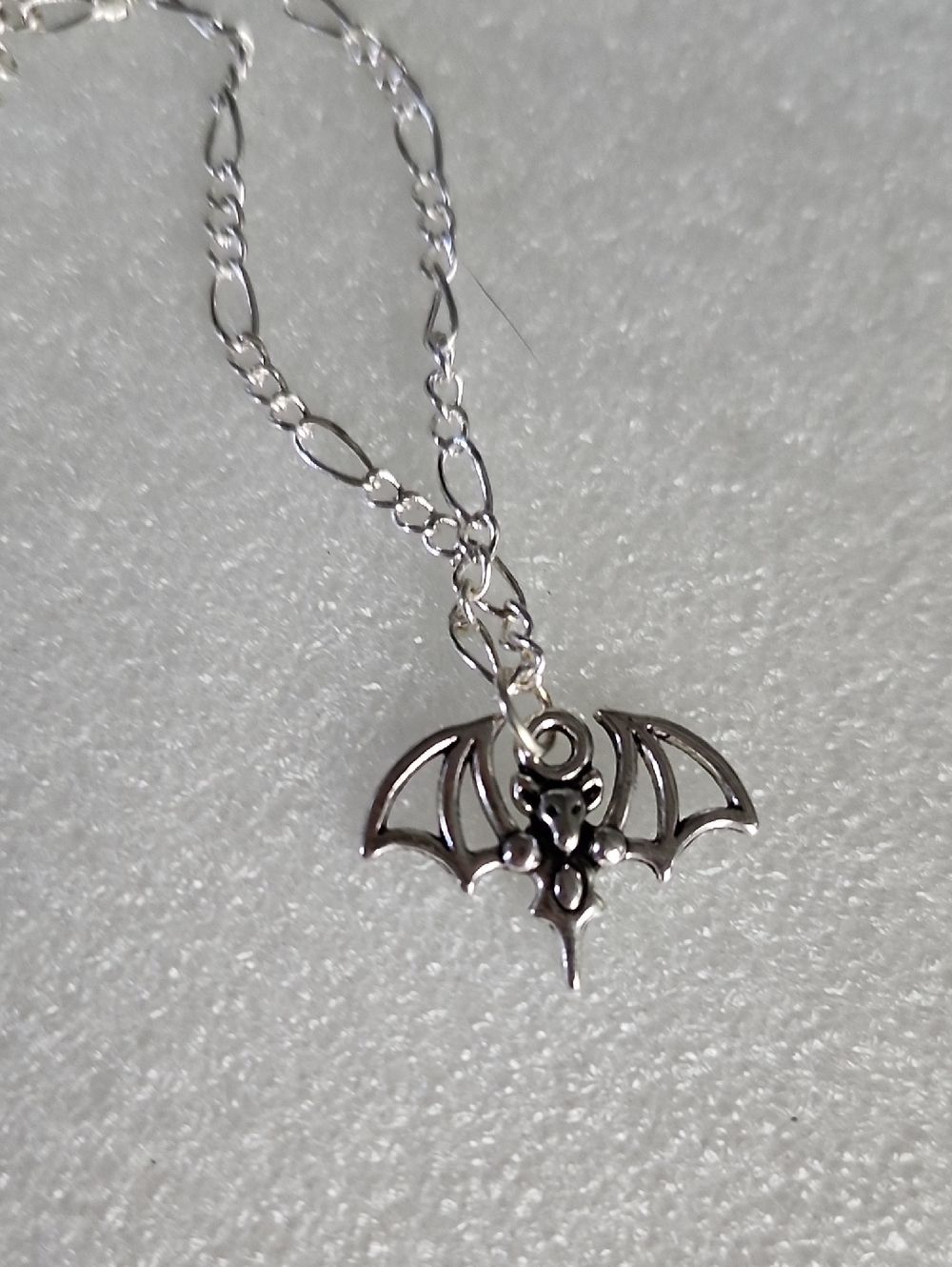Hand Crafted Silver Bat Wing Charm Bracelet / Anklet